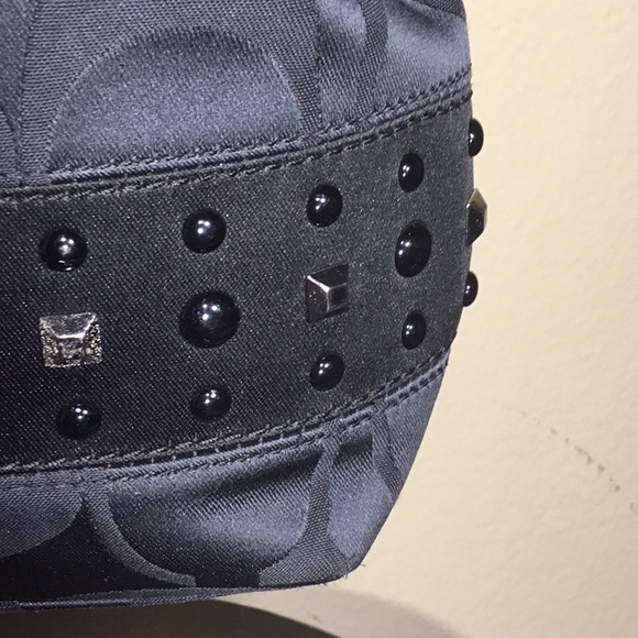 COACH Rare Black/Gray Tote - Picture 4 of 11